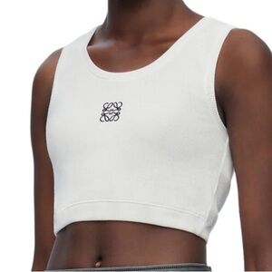 Loewe Cropped Anagram Tank top White